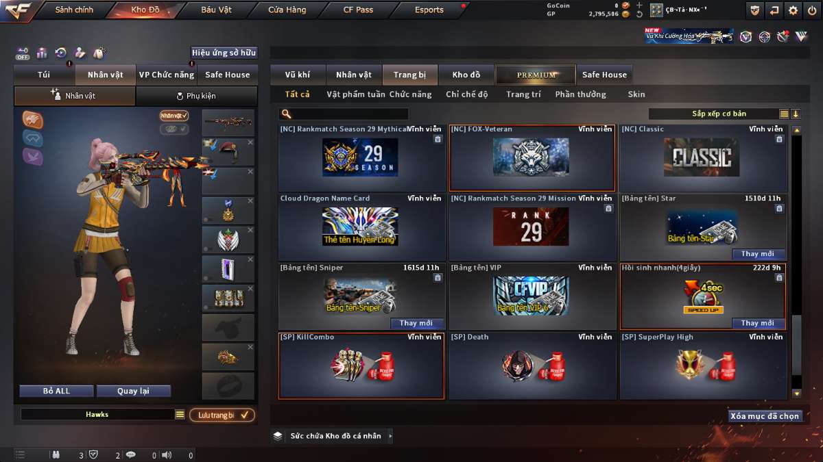 shop acc cf uy tin gia re